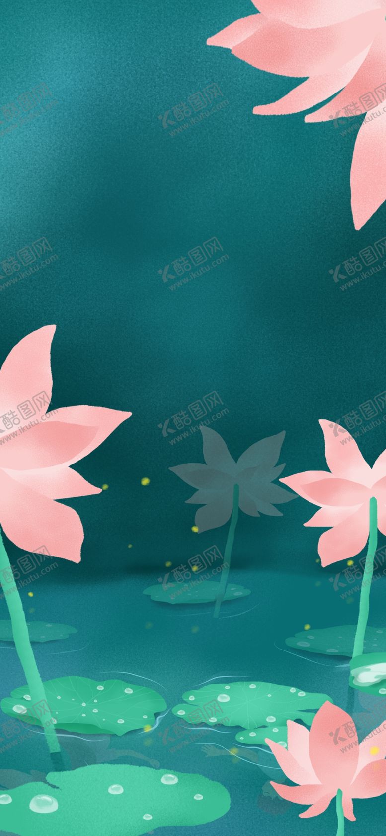 编号：44339110150427115253【酷图网】源文件下载-荷塘月色海报