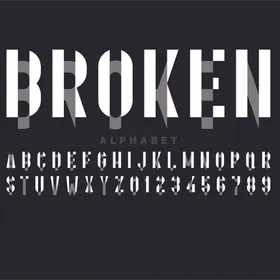 字母卡通动画英文数字创意素材机械图标