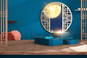 c4d模型格式psd格式中国风电商源文件喜庆戏曲