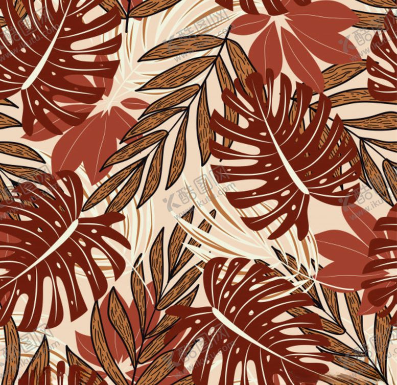 编号：31500810102147002819【酷图网】源文件下载-小清新拼色植物装饰背景底纹素材