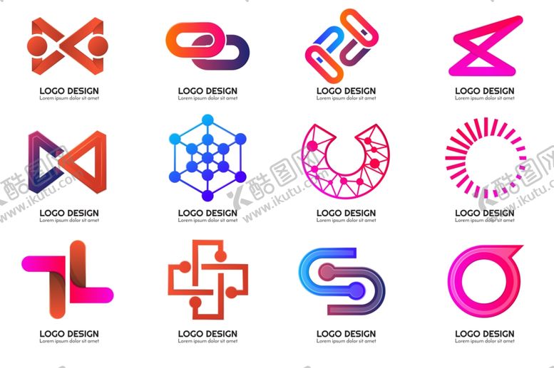 编号：72293304172110267084【酷图网】源文件下载-多样创意标志设计集合