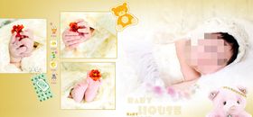 童年儿童周岁纪念相册PSD模板