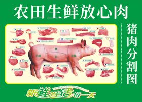 猪肉分割图