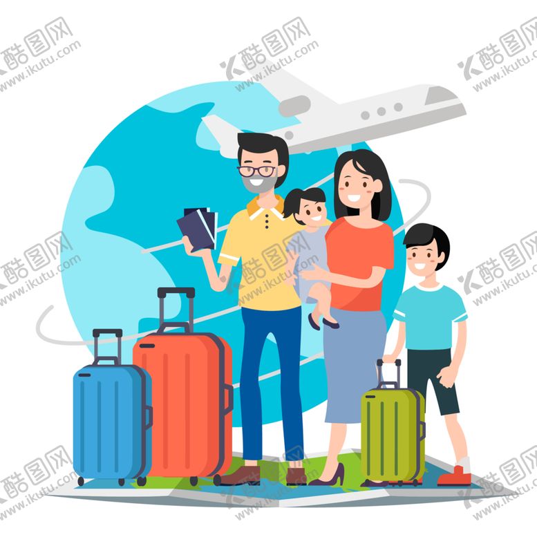 编号：38804707020509599543【酷图网】源文件下载-全家旅游