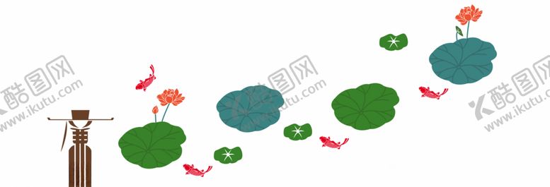 编号：46325007040509118802【酷图网】源文件下载-廉洁荷花荷叶素材