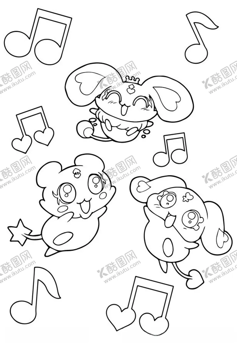 编号：96326502091159367194【酷图网】源文件下载-黑白手绘精灵