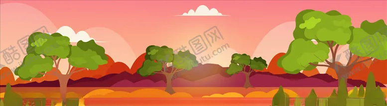 编号：57431806280925549019【酷图网】源文件下载-风景插画