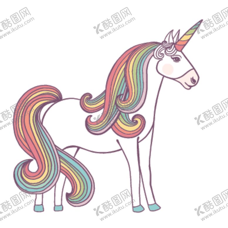 编号：95326910310350499835【酷图网】源文件下载-独角兽创意插画