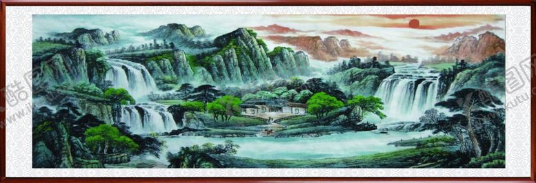 编号：42333010110826416855【酷图网】源文件下载-国画山水