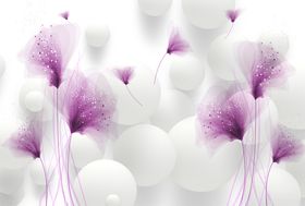 3D花背景墙
