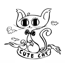卡通 动物  小猫咪