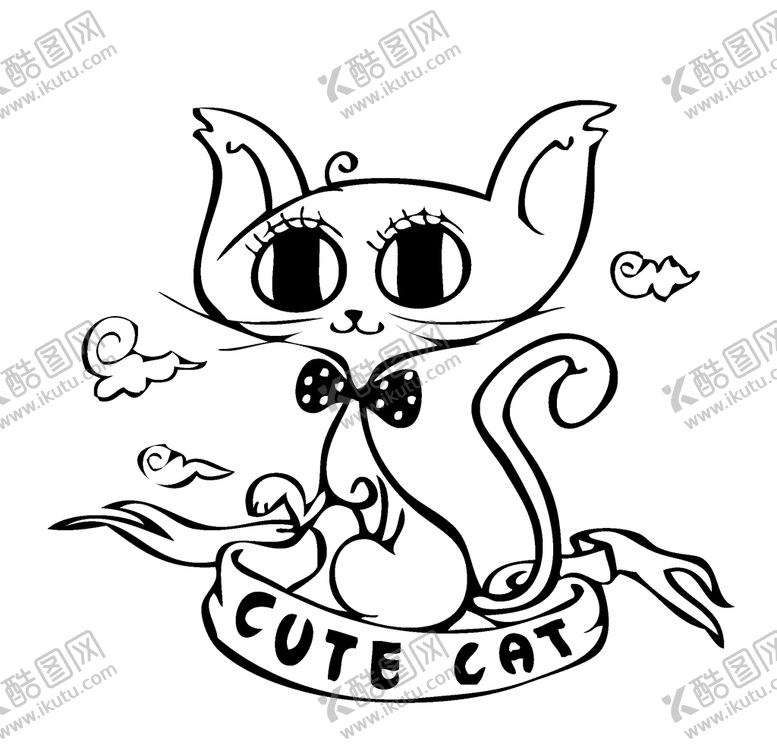 编号：86274410040926161451【酷图网】源文件下载-卡通动物小猫咪