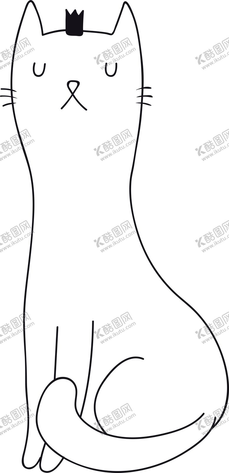 编号：14277507090401336586【酷图网】源文件下载-手绘卡通猫