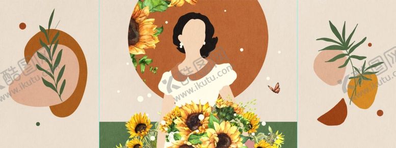 编号：25137009161234421659【酷图网】源文件下载-轻奢现代向日葵植物花朵三联画