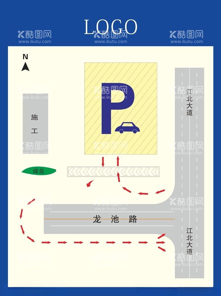 编号：49212701291253219195【酷图网】源文件下载-停车场示意图