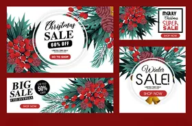 圣诞促销海报设计