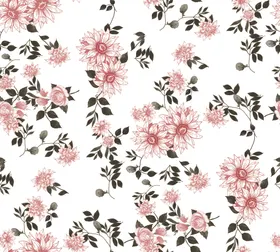 小碎花数码印菊