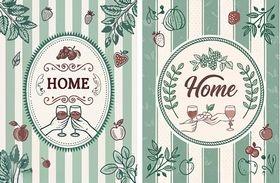 田园风家居装饰图案设计