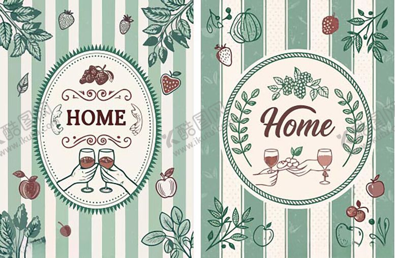 编号：85349504071757302233【酷图网】源文件下载-田园风家居装饰图案设计