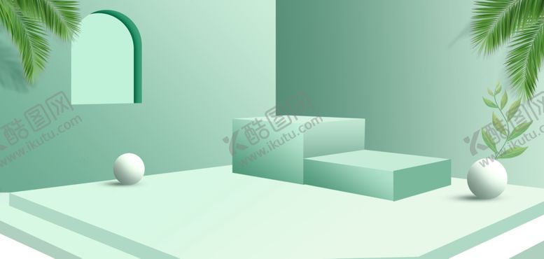 编号：15938404030851062860【酷图网】源文件下载-清新简约立体空间背景