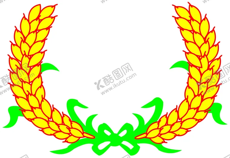 编号：80063904160801109987【酷图网】源文件下载-麦穗标识装饰
