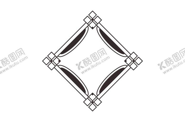 编号：64108309302144496257【酷图网】源文件下载-创意矢量中式花纹黑色边框