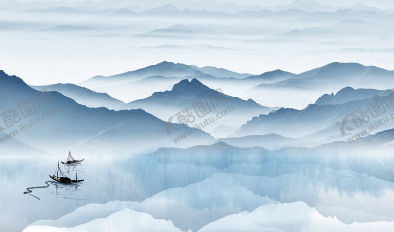 编号：74310909180524504729【酷图网】源文件下载-山水背景墙