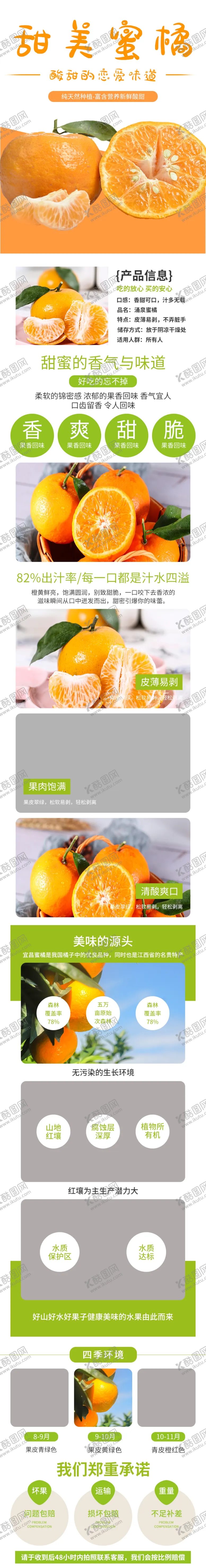 编号：34752404192308147201【酷图网】源文件下载-简约清爽新鲜水果蜜桔详情描述