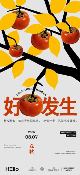 立秋好柿发生海报
