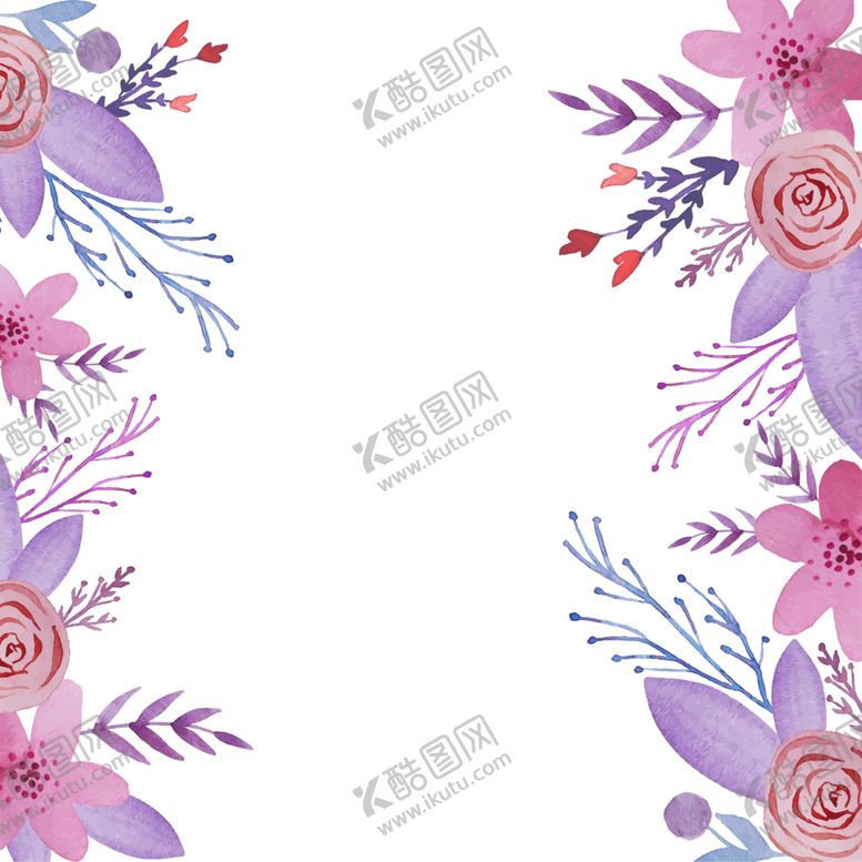 编号：49327406292314345863【酷图网】源文件下载-花卉边框图案设计