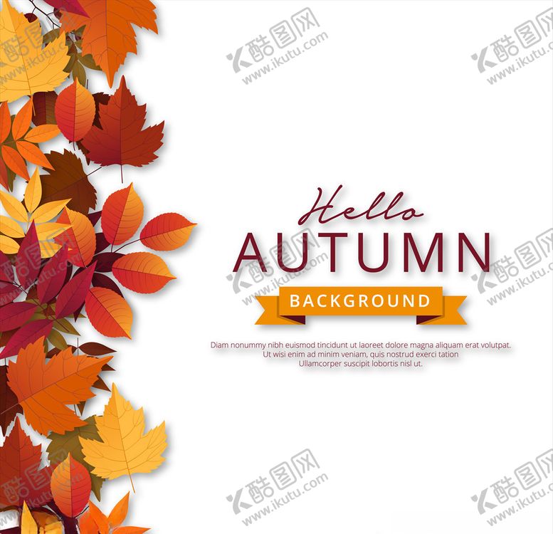 编号：83809509092210443785【酷图网】源文件下载-秋季海报