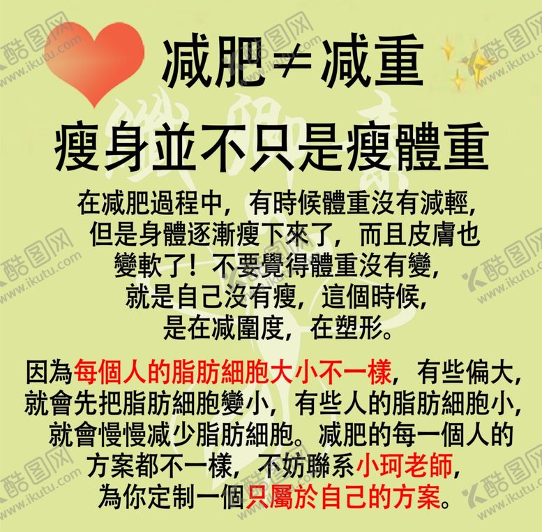 编号：76988606261742131470【酷图网】源文件下载-减肥小知识
