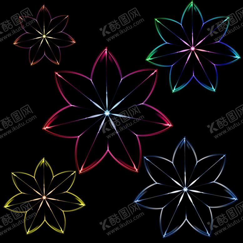 编号：86352409120056505786【酷图网】源文件下载-炫彩花朵