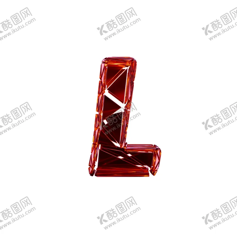 编号：15659906182328473848【酷图网】源文件下载-破碎3D字L