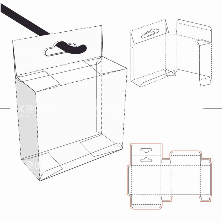 编号：90272311281624272460【酷图网】源文件下载-手绘矢量图包装线稿平面立体结构