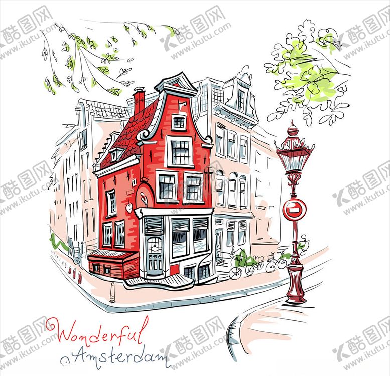 编号：45983810021142466036【酷图网】源文件下载-房屋插画