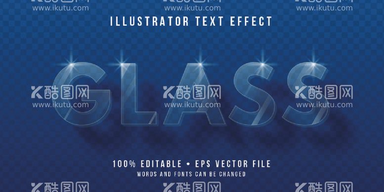 编号：62373702030137557101【酷图网】源文件下载-透明玻璃字3D字体样机