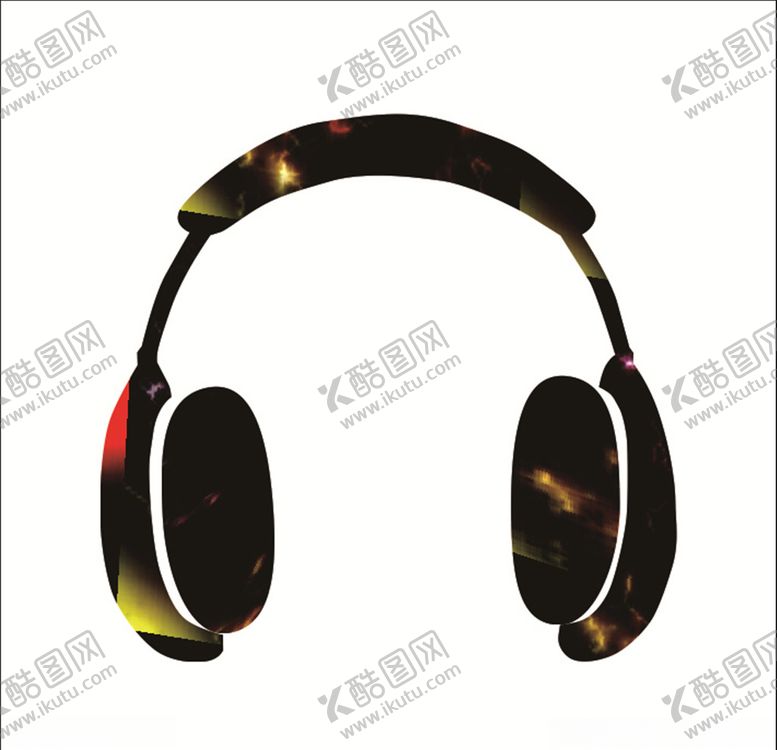 编号：87538110291558159050【酷图网】源文件下载-矢量音乐耳机图标
