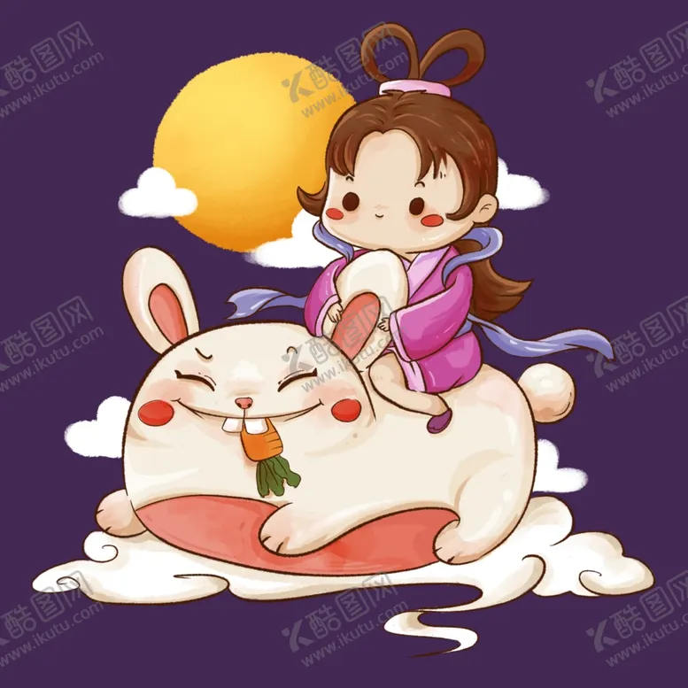 编号：94474602070604524282【酷图网】源文件下载-卡通嫦娥