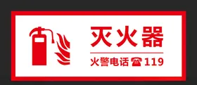 灭火器消防展板春节消防安全使用消防安全标语