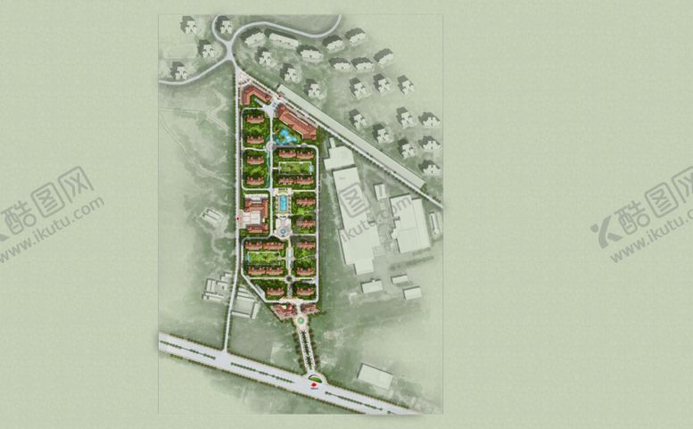 编号：20545909270019052376【酷图网】源文件下载-小区规划彩色总平面
