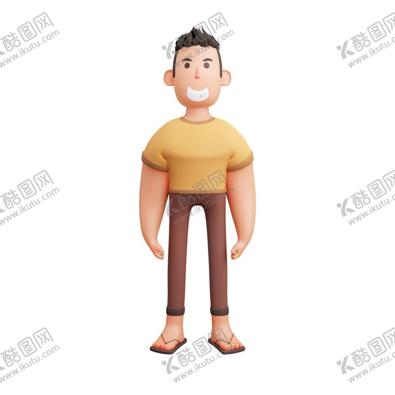 编号：65742502050618325585【酷图网】源文件下载-卡通立体人物