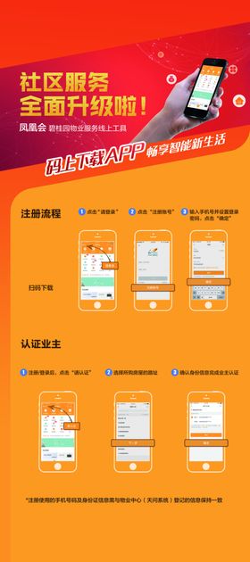 物业服务手机开门展架