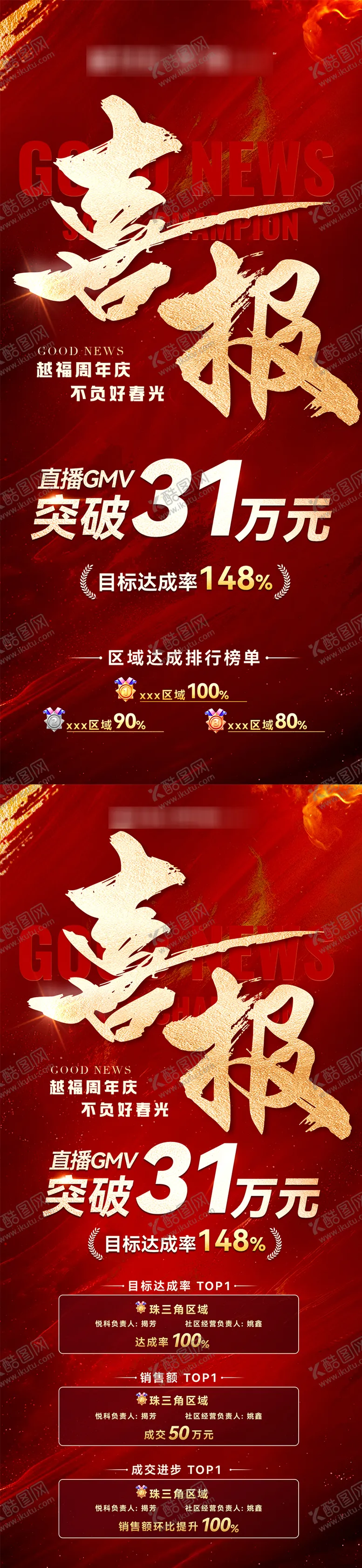编号：68821106151915146755【酷图网】源文件下载-红色喜报排名战报系列海报