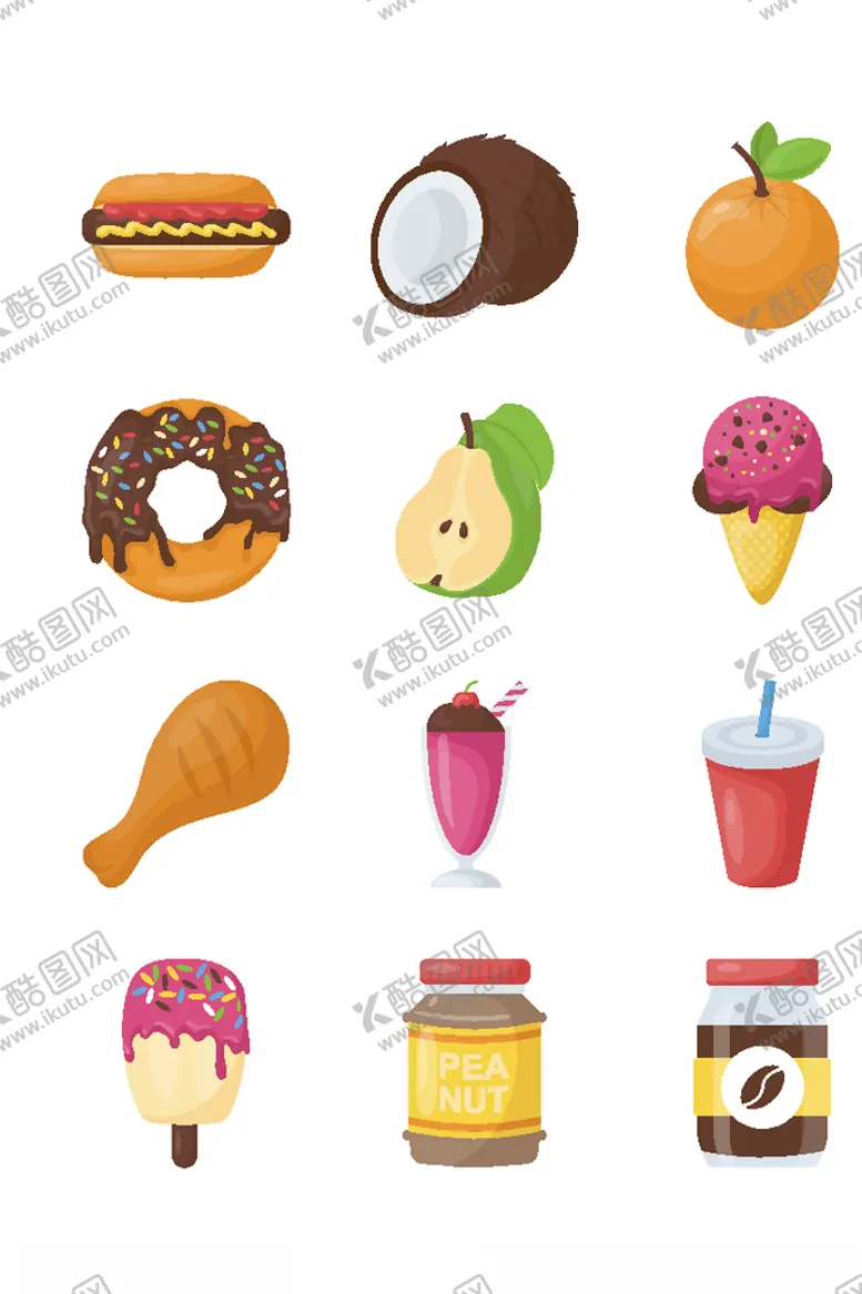 编号：32379805010440155672【酷图网】源文件下载-饮食图标