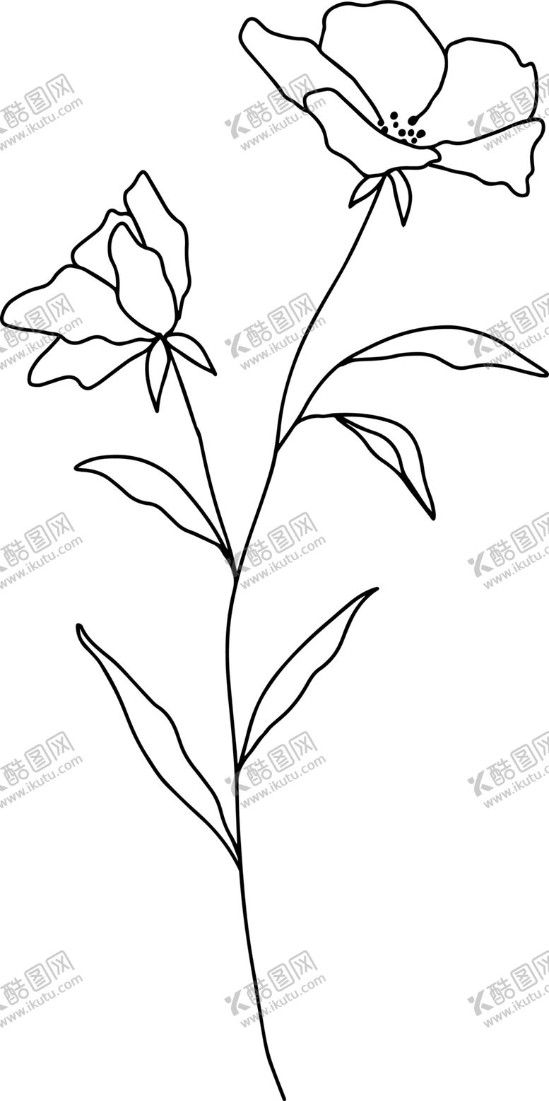 编号：37403909242243045921【酷图网】源文件下载-手绘花藤花纹