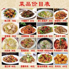 东北菜美食活动宣传海报素材