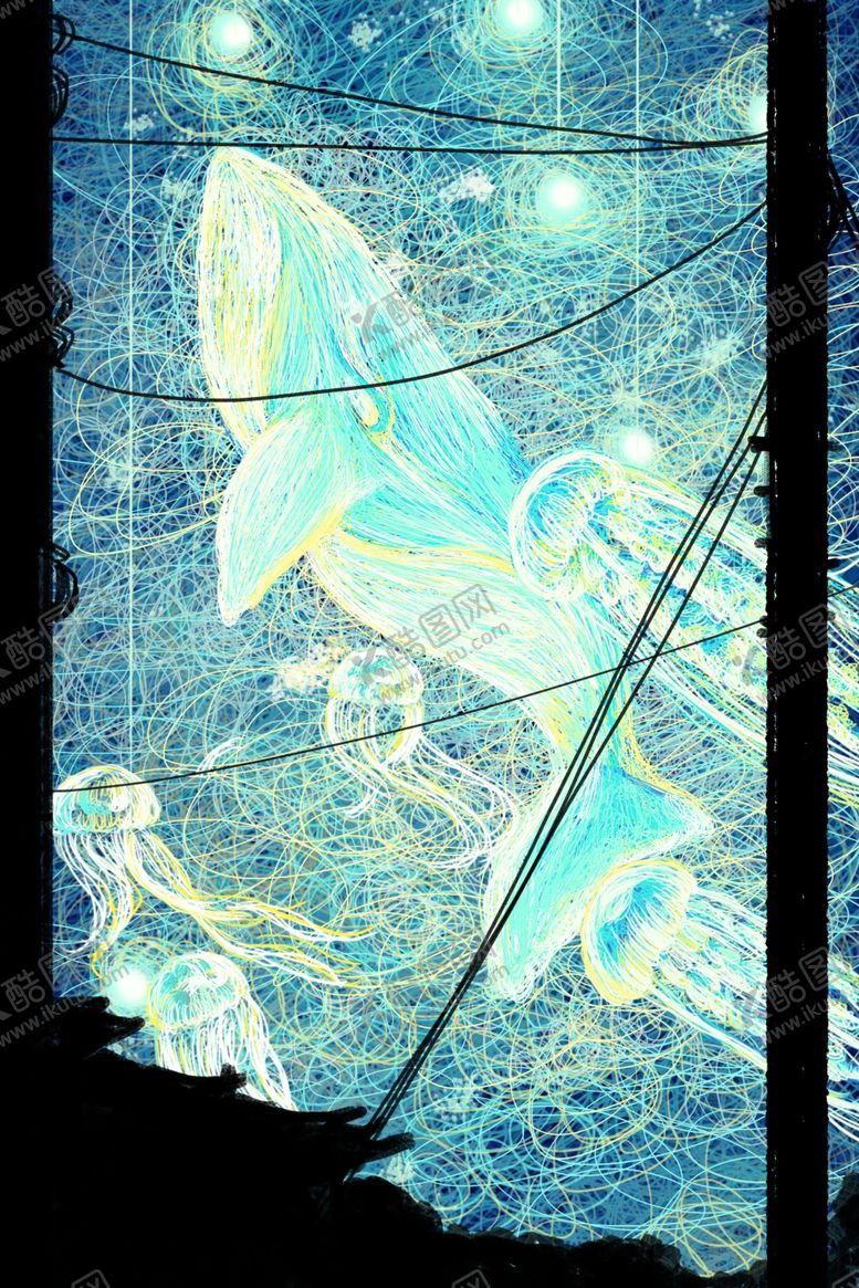编号：58289906261803599804【酷图网】源文件下载-星空插画