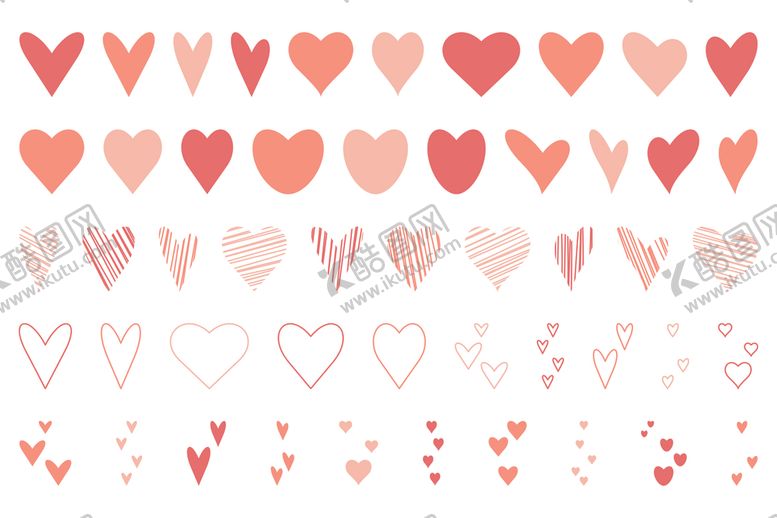 编号：61852704030921218667【酷图网】源文件下载-粉色爱心图案