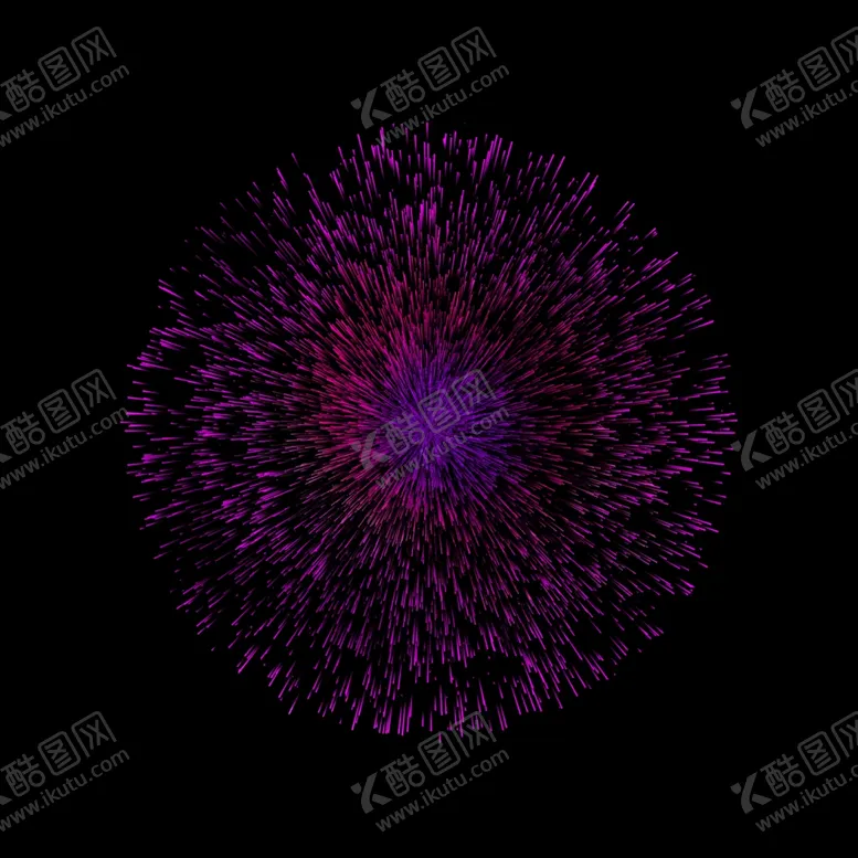 编号：51396504200901511907【酷图网】源文件下载-紫色烟花